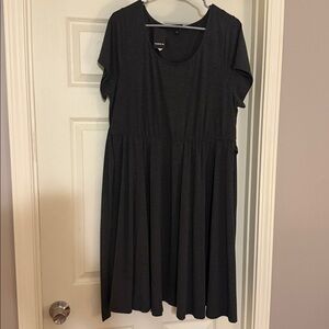 Torrid Charcoal Short Sleeve Dress